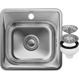 GRANITAN Turi 38 x 38 x 14,6 cm Silber