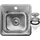 GRANITAN Turi 38 x 38 x 14,6 cm Silber