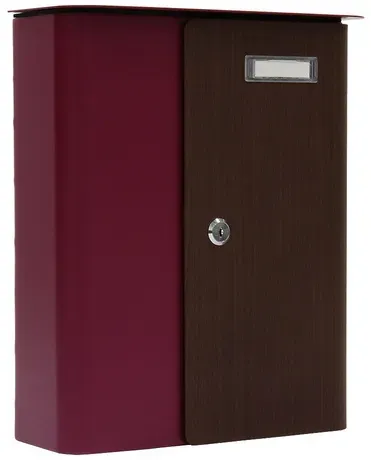 Rottner Tresor Briefkasten »Pescara«, berry, Stahl, (B x H:) 29,5 x 35,7 cm - rot