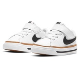 Nike Court Legacy Baby-Sneaker white/black-desert ochre-gum l 17