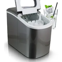 ms-point Eiswürfelmaschine Eiswürfelbereiter Eiswürfel Ice Maker Eis Maschine Icemaker Dunkelgrau