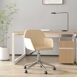 vidaXL Bürostuhl Drehbar Stoff Creme