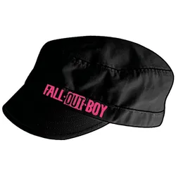 Fall Out Boy Alternative Rock-Band Baumwoll-Cap im Kadetten Style mit Klettverschluss FC103537FOB Schwarz - One-Size