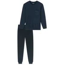 SCHIESSER Schlafanzug Comfort Essentials Blau 52
