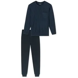 SCHIESSER Schlafanzug Comfort Essentials Blau 52
