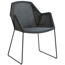 Cane-Line Gartensessel Breeze, Faser Kunststoff Schwarz