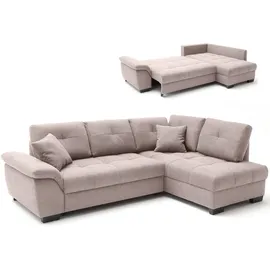 Roller Ecksofa - taupe - Boxspringaufbau - Dauerschläfer