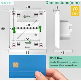 tlily Smart Thermostat für Haus 3a Weiß