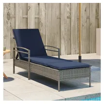 vidaXL Sonnenliege 63 x 200 x 81 cm Grau