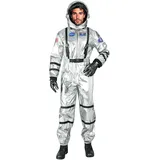 W WIDMANN MILANO Party Fashion - Kostüm Astronaut für Herren, Raumanzug mit Helm, Weltall Overall, Raumfahrer, Karnevalskostüme