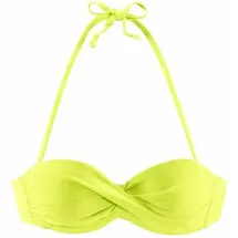 s.Oliver Bandeau-Bikini-Top Damen Grün 32 Cup A