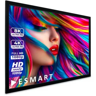 eSmart Professional MIRALE Tageslicht-Rahmen Leinwand Grau 203 x 114 cm (92") 16:9