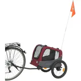 Trixie Fahrrad-Anhänger grau/rot