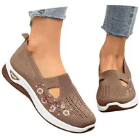 Generisch Orthopädische Schuhe Damen, Walkingschuhe Sommerschuhe Sommer Weite H Damenschuhe Gesundheitsschuhe Breite Füße Leicht Barfußschuhe Barfussschuhe Atmungsaktive Elegant Und Bequem Laufschuhe - 40 EU
