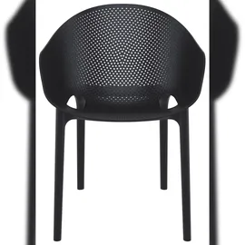 CLP Gartenstuhl Sky Pro 54 x 54 x 81 cm schwarz