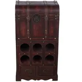 BIRENDY Weinregal 76 x 0 x 0 cm Braun