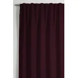 GARDINIA Schal mit Gardinenband, Dimout-Vorhang/Gardine, Blickdicht, Verdunkelnd, Beere, 140 x 245 cm, ENERGIESPAREN