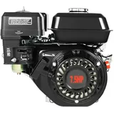 MINRS Stromerzeuger (Benzin) Stromgenerator (max 5100 W 3,6L Tank 7,5Hp 4-Takt Niedrigen Kraftstoffverbrauch Schnelle Zündung Geringes Arbeitsgeräusch Ölmangelsicherung) Benzin Motor Schwarz