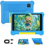 Byxsb Kinder Tablet 7-Zoll Android 13, 5GB RAM 32GB ROM, mit Kindersicherung und Kindererziehung, Bluetooth, WiFi, Dual-Kameras, GMS, stoßfestes Gehäuse, vorinstallierte Kinderanwendungen(Blau)