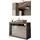 WELLTIME »Hamburg, Badezimmerset 2tlg. Breite 110 cm, Badmöbel, Waschtisch inkl.«, (Spar-Set, 2 St.), Waschbecken, Spiegelschrank mit LED Aufbauleuchte, Soft-Close-Funktion