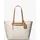 Michael Kors Jet Set Travel Shopper Kunstleder Beige/Weiß