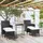 vidaXL Garten-Bistro-Set 5-tlg. Schwarz