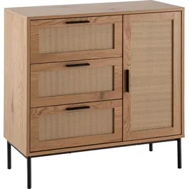 FineBuy Sideboard 80 cm Braun