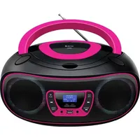 Denver TDB-212P CD-Radio DAB+, DAB, FM AUX, USB, Bluetooth®, CD Schwarz, Pink