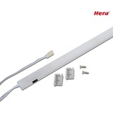 Hera LED Schrankleuchte SIL-LED 2, für 16er Korpus, 41,7cm, 1,3W, 24V, 4000K, 118lm, IP20, mit IR-Sensor, Aluminium, opal HE-61001213101