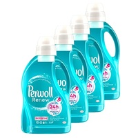 Perwoll Renew Refresh Flüssigwaschmittel (4x24 Wäschen), Hygiene Waschmittel für Weiß- und Buntwäsche, mit geruchsneutralisierender Formel für intensive Frische