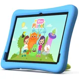 plimpton Kinder Tablet 10 Zoll, Tablets für Kinder mit Android 14 Octa Core, 4GB RAM+64GB ROM(1TB TF) mit Kindersicherung APP, 6000mAh, Wi-Fi, BT 5.3, Kids Tablet mit Eva Case - Blau