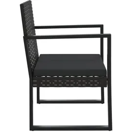 vidaXL Gartensessel 57 x 74,5 x 74,5 cm schwarz 1 St.