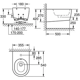 Grohe Essence Wand-Bidet 3957400H