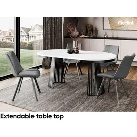 meblini Ø 100 cm weiß