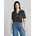 Bluse mit Muster Blau 38