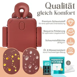 Kesser KESSER® Massageliege klappbar & höhenverstellbar 3 Zonen Massagebett Massagetisch Kosmetikliege Therapieliege Aluminium + 10x Gesichtsauflage mit Kopfstütze Armlehnen & Tasche