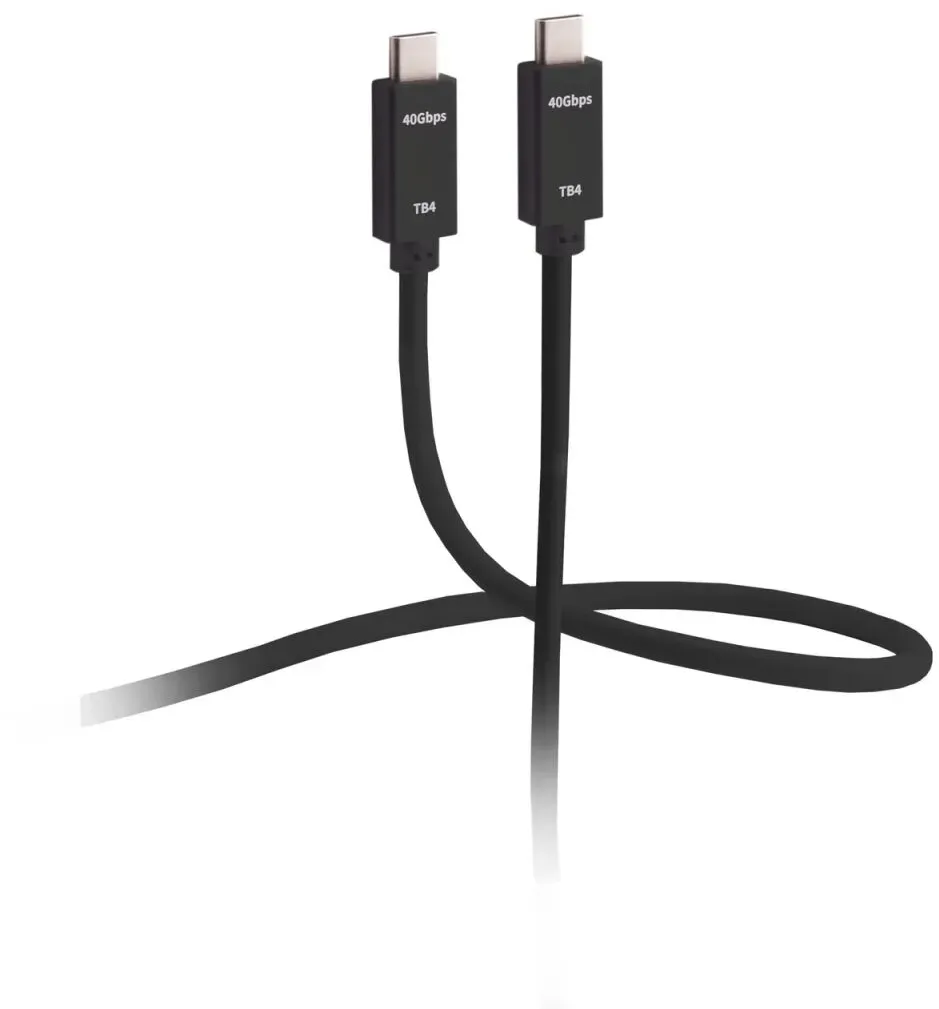 Flexline FL31-77005 Thunderbolt-Kabel 0,25 m 40 Gbit/s Schwarz