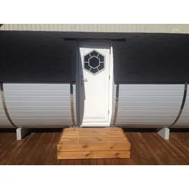 JV Möbel Fasssauna inkl. 3,6 kW Ofen + int. Steuerung