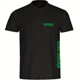multifanshop Kinder T-Shirt - Mönchengladbach - Brust & Seite - Druck grün - Kind