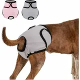 2er-Pack wiederverwendbare Hundewindeln, 29–40 cm, physiologische Hosen, hygienische Hosen, waschbare, saugfähige Shorts – Typ -L. Für Haustiere