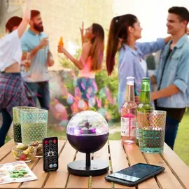 InnovaGoods Istarlyt Kabelloser Lautsprecher mit LED-Projektor Schwarz