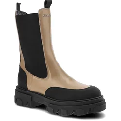 Braune Stiefeletten Chebello Damen Lederschuhe, 37