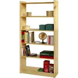 Möbilia Bücherregal 80 x 30 x 170 cm Beige