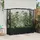 vidaXL Hochbeet mit Rankgitter und Dach 204 x 40 x 141 cm Schwarz