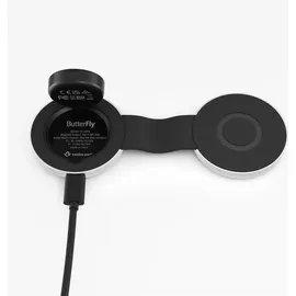 Twelve South ButterFly 2-in-1 MagSafe Ladegerät – Laden von iPhone, und Apple Watch, gleichzeitig – Dient als Displayständer – Rei... - Grau