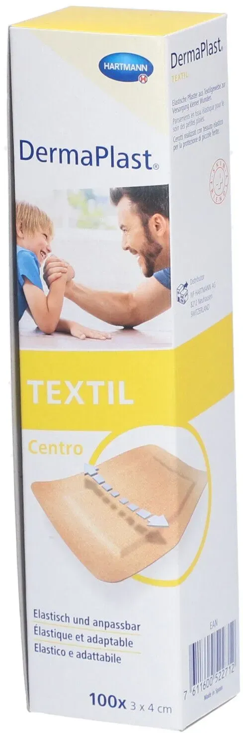 Hartmann Dermaplast® Textil Centro Pflaster 3 x 4 cm