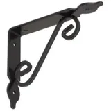 Regalhalter 190x140mm Regalträger Regalwinkel Wandkonsole Antik Retro Schwarz