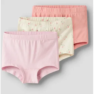 NAME IT Mädchen Nmftights 3P Flower Noos, Turtledove, Numeric_104 - numeric_104