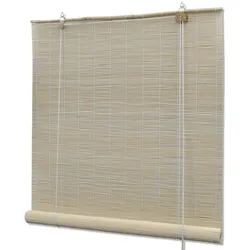vidaXL Rollos 2 Stk. Natürlicher Bambus 120 x 160 cm