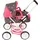Bayer Chic 2000 CHIC2000 Puppenwagen Smarty, Mini-Kuschelwagen, mit herausnehmbarer Tragetasche braun
